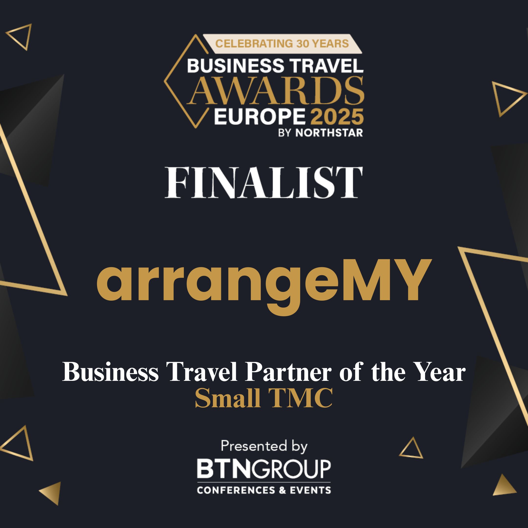 Finalist in the Business Travel Partner of the Year 2025