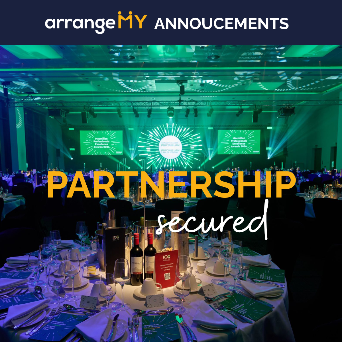 arrangeMY Wins Macmillan Event & Accommodation Contract