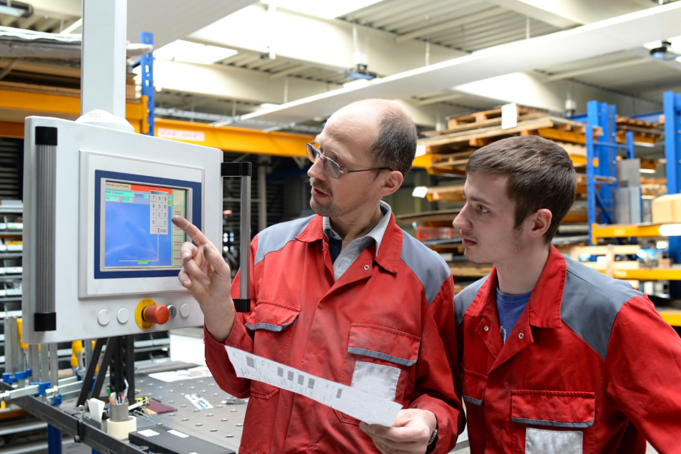Young person at apprenticeship